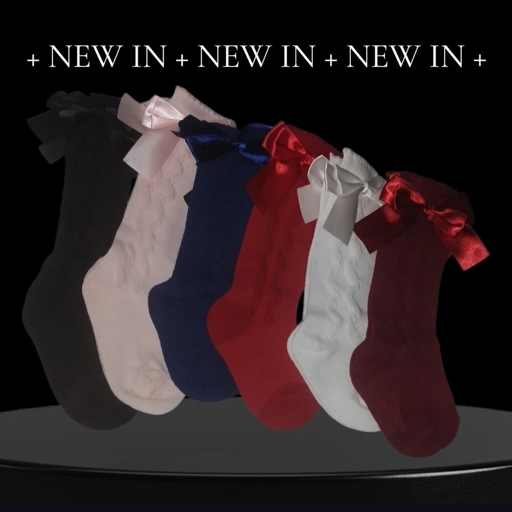 Colorful Bow Accent Sock 8$ a Pair